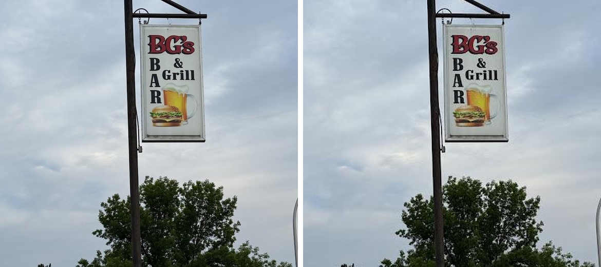 BG's Bar & Grill Menu